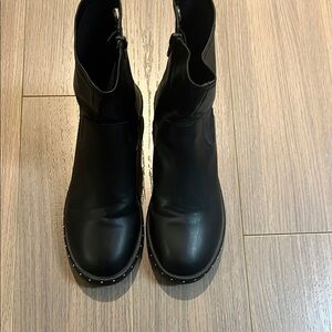 Zara Black Chunky Ankle Boots